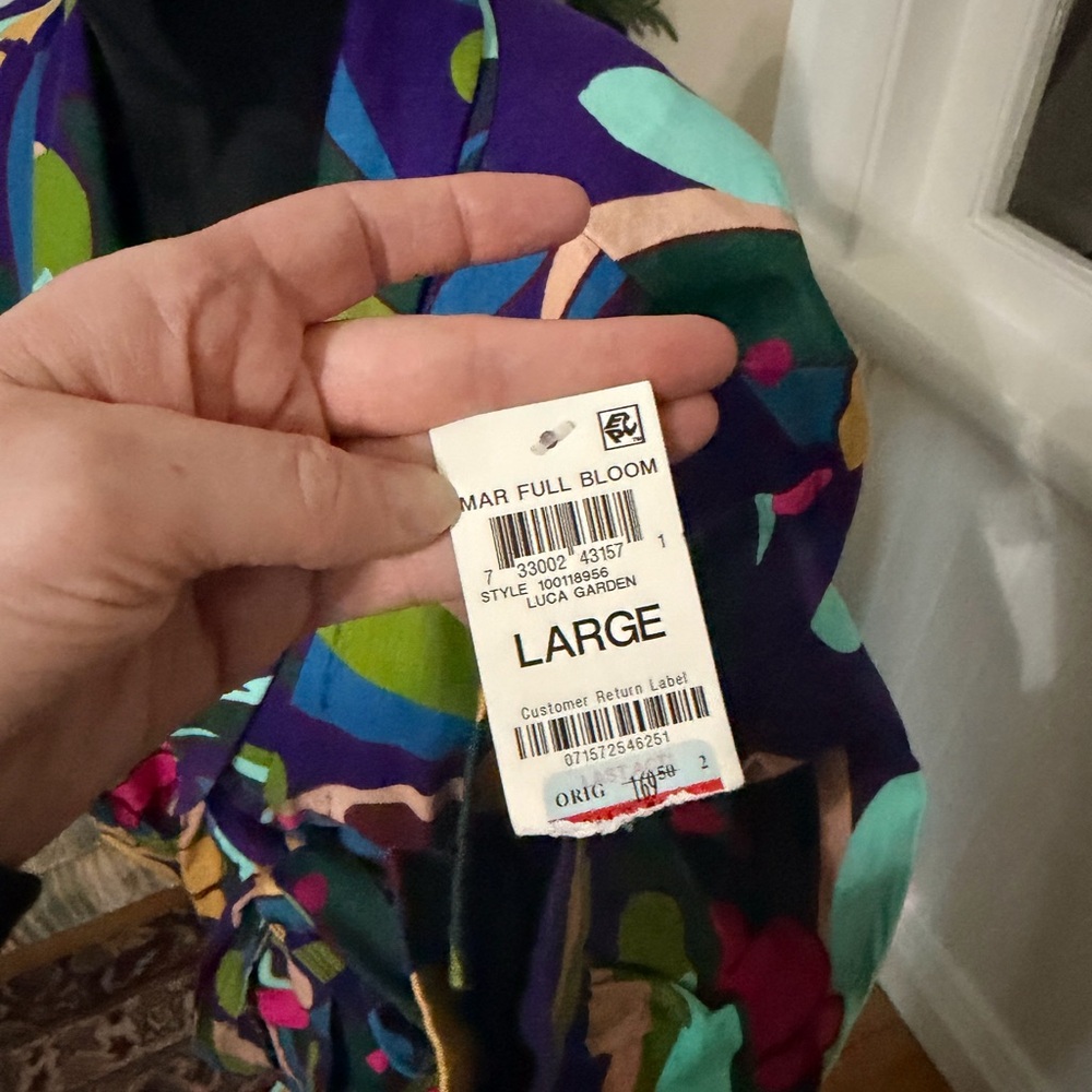 INC International Concepts Multicolor Floral duster jacket - Picture 7 of 15